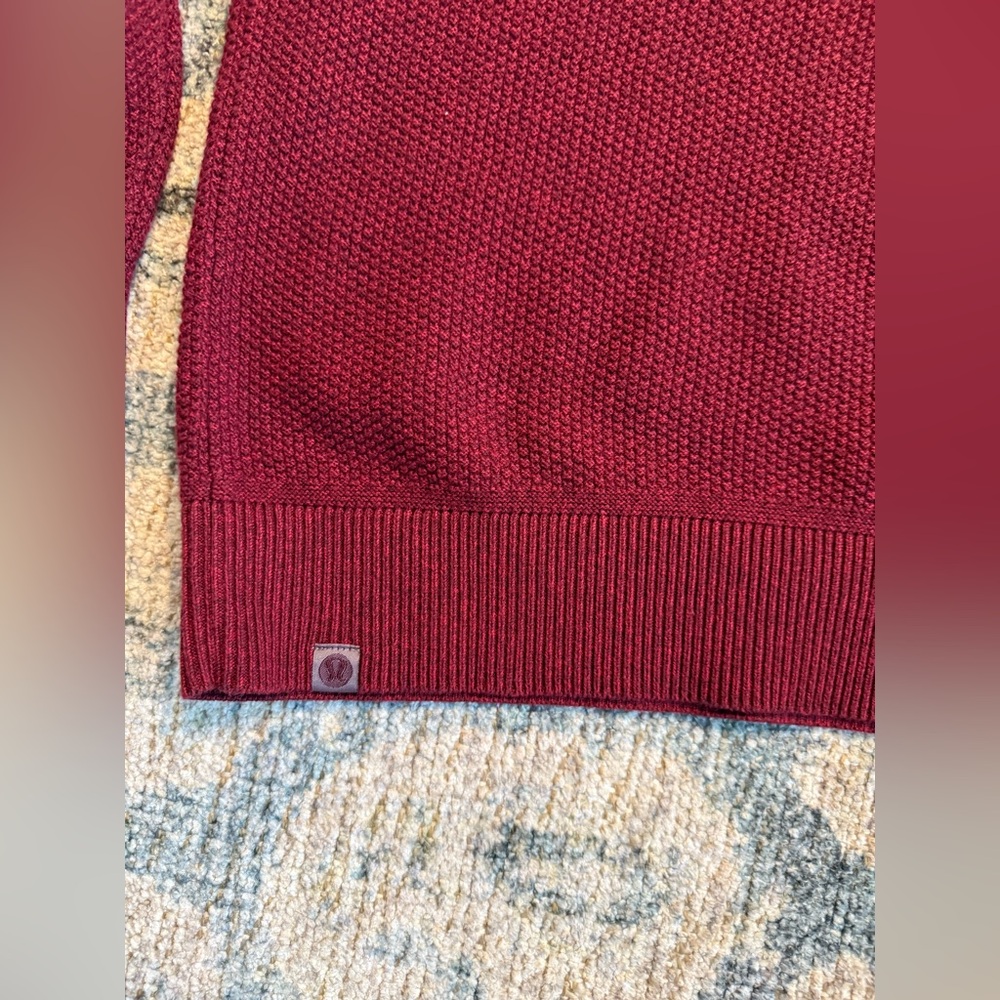 Lululemon Textured Knit Crewneck Sweater Large Pristine Condition - Picture 5 of 5